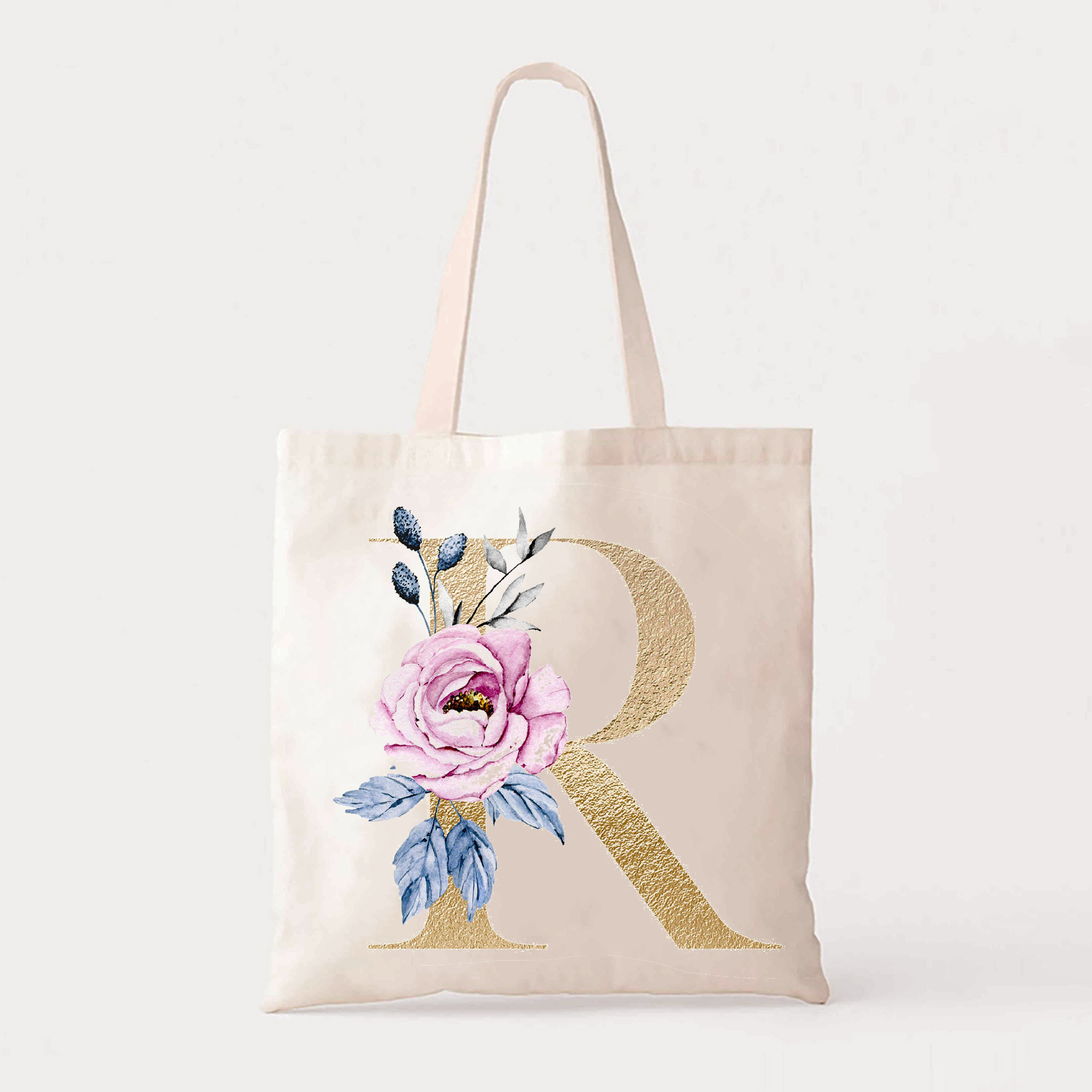Capital Letters Name Christmas Tote Bag
