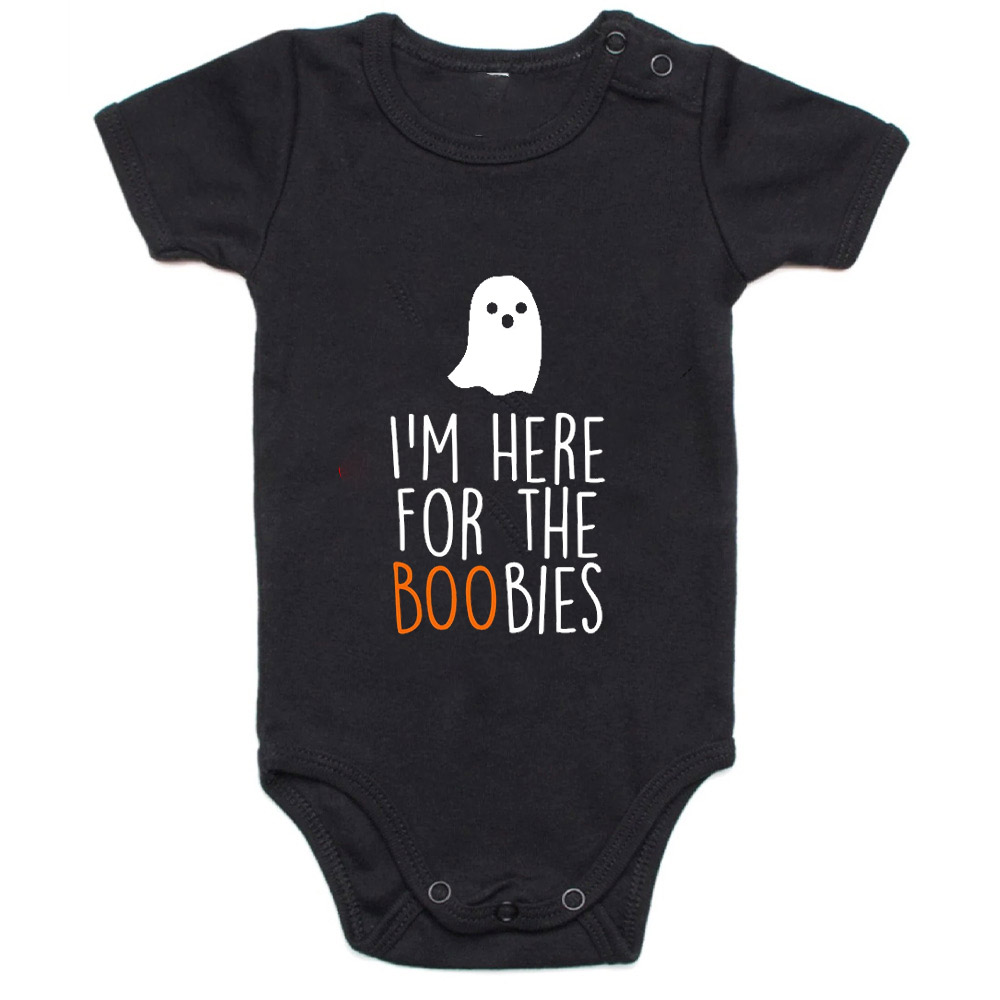I'm Here For The Boobies Halloween Bodysuits