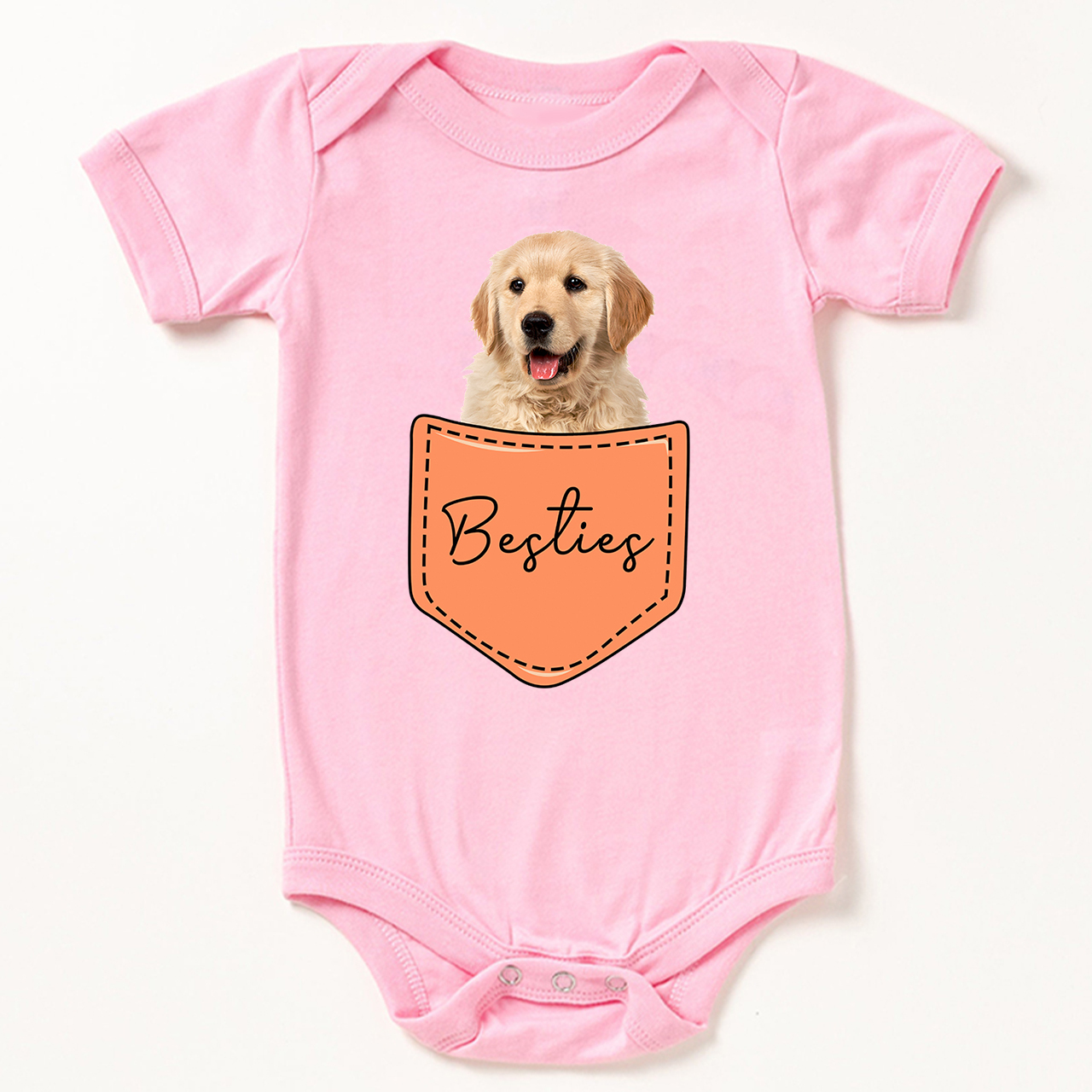 Personalized Pocket Pet Baby Bodysuit