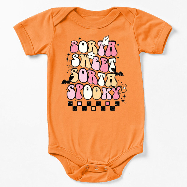 Sorta Sweet Sorta Spooky Halloween Baby Bodysuit