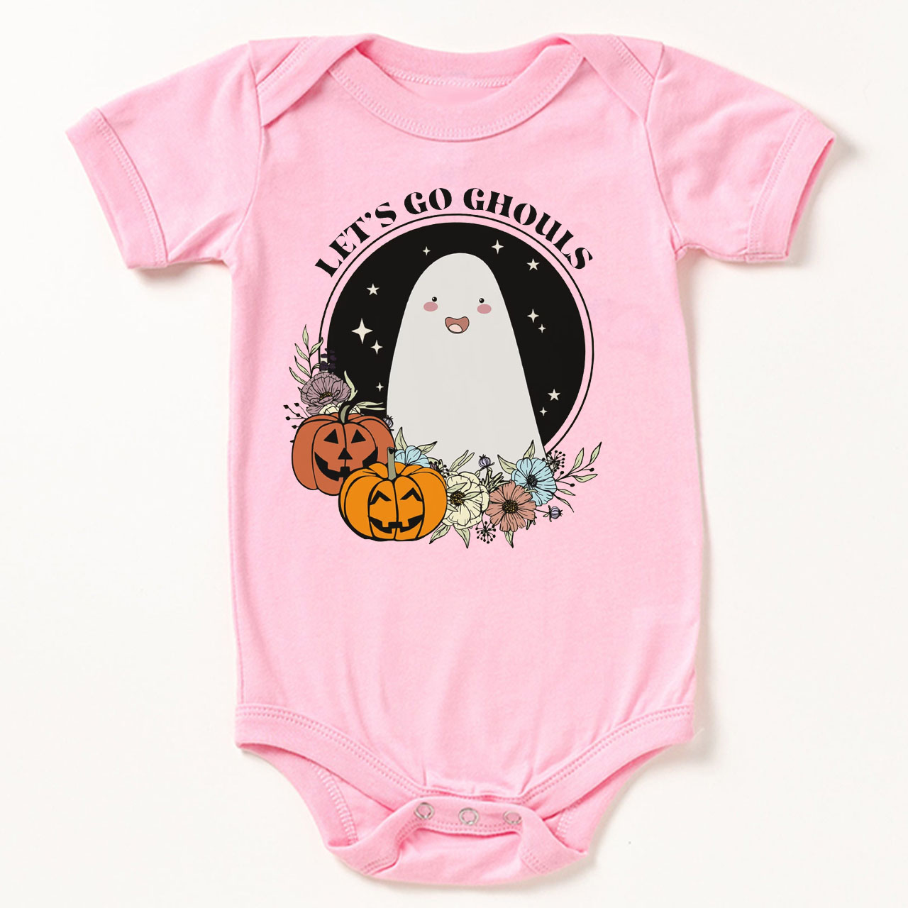 Let's Go Ghouls Halloween Baby Bodysuit