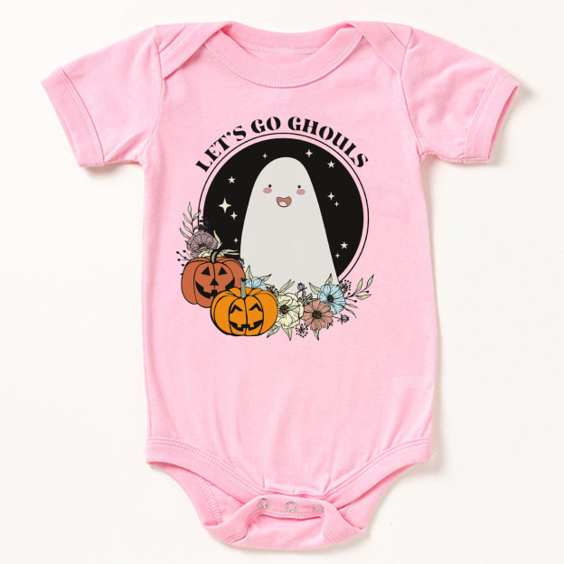 Let's Go Ghouls Halloween Baby Bodysuit