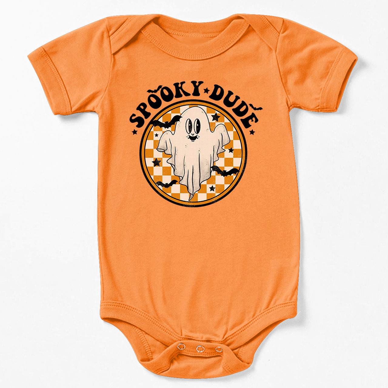 Retro Halloween Spooky Dude Fall Baby Bodysuit