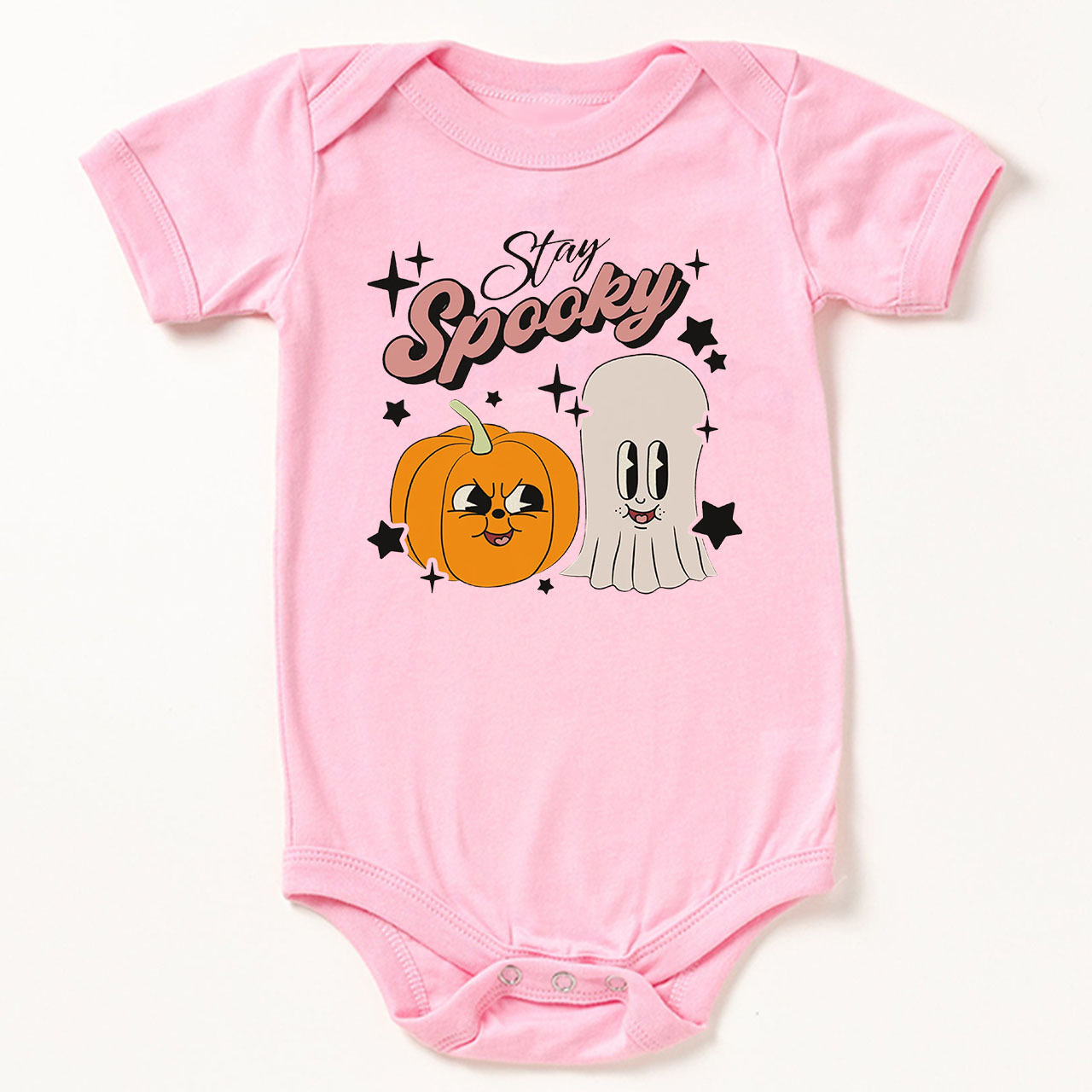 Stay Spooky Retro Natural  Baby Bodysuit