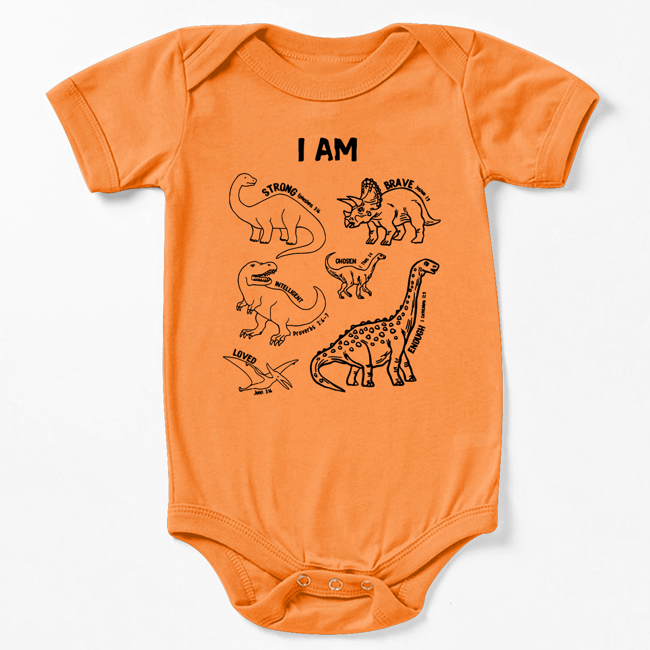 Dinosaurs Affirmation Words Bodysuit