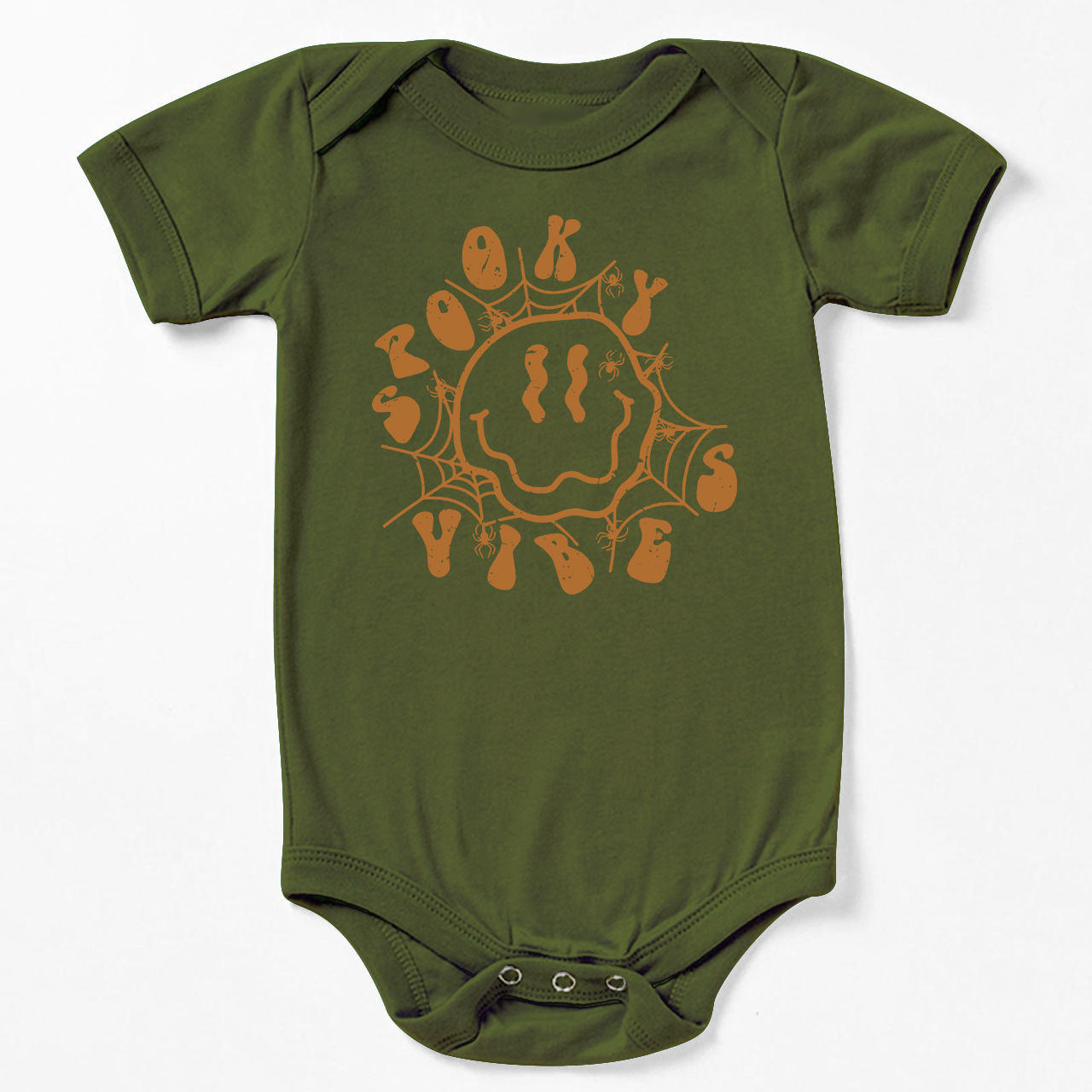 Spooky Spider Web Vibes Cute Fall Baby Bodysuit