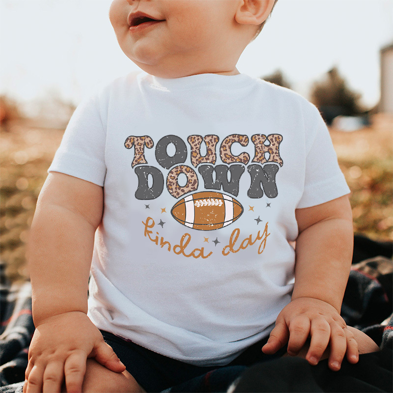 Touch Down Football Kinda Day Kids Shirt