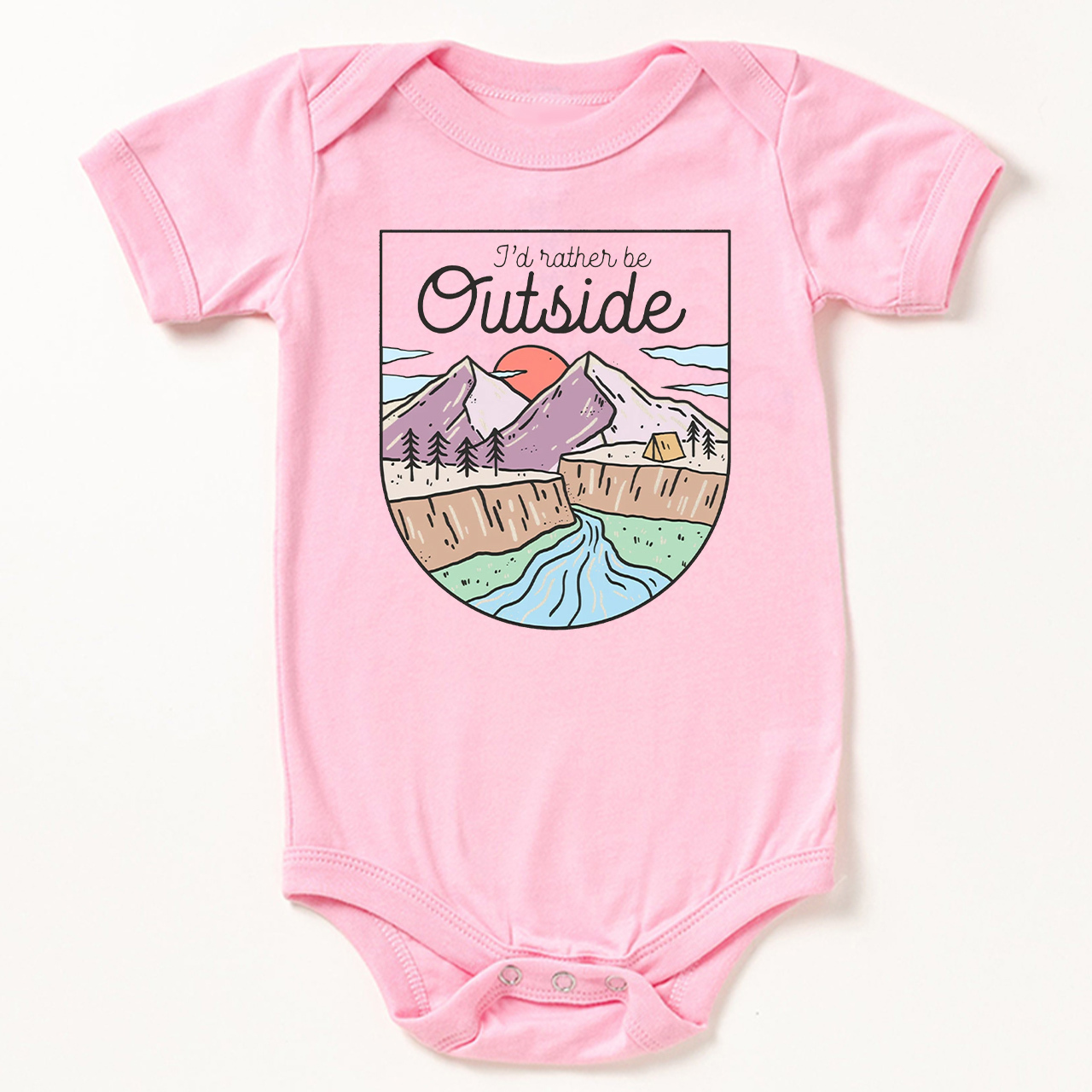 I'd Rather Be Outside Bodysuit For Baby