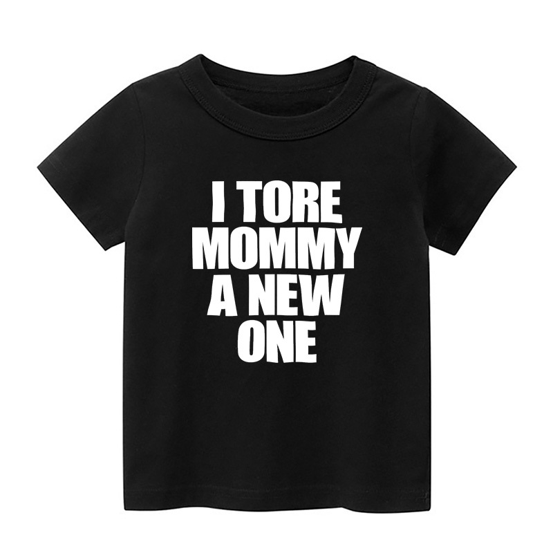 I Tore Mommy A New One Kids Shirt