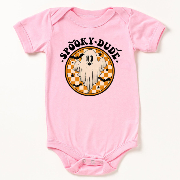 Retro Halloween Spooky Dude Fall Baby Bodysuit
