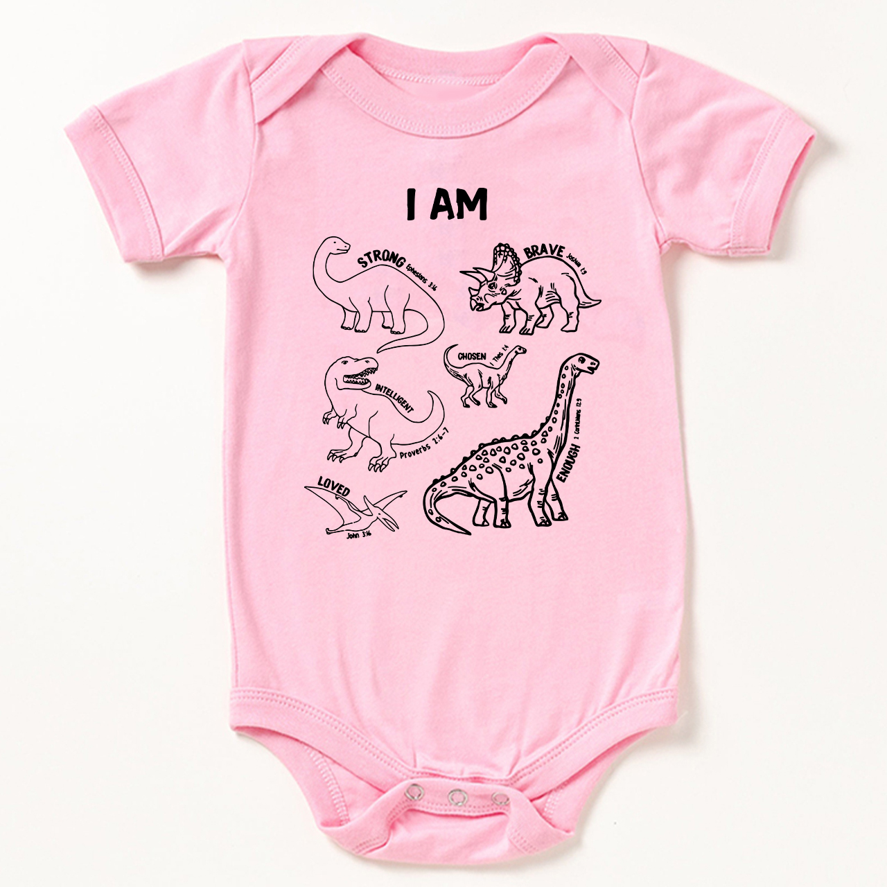 Dinosaurs Affirmation Words Bodysuit