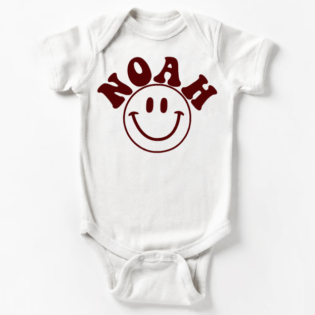 Custom Nickname Happy Bodysuit For Baby