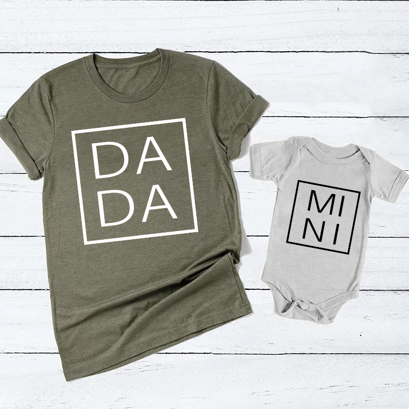 Mom Dad Baby Daily Family Matching Shirt