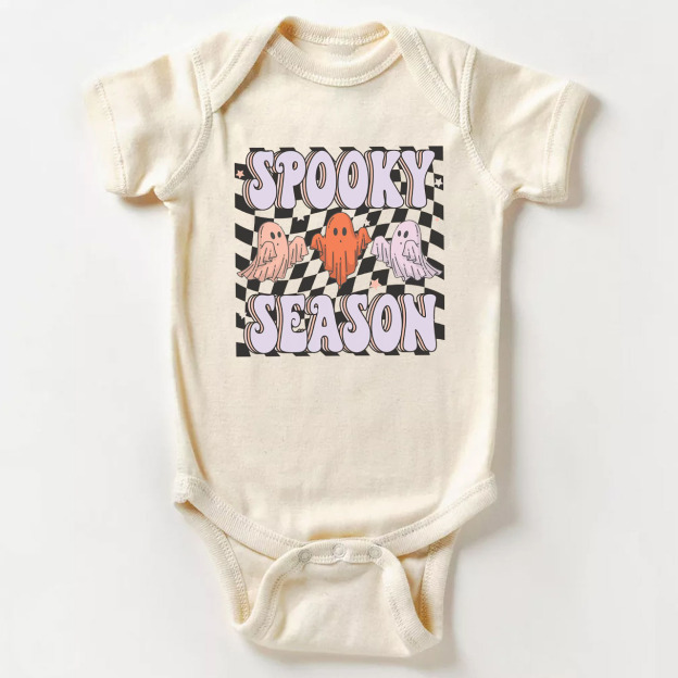 Spooky Season - Retro Halloween Baby Bodysuit