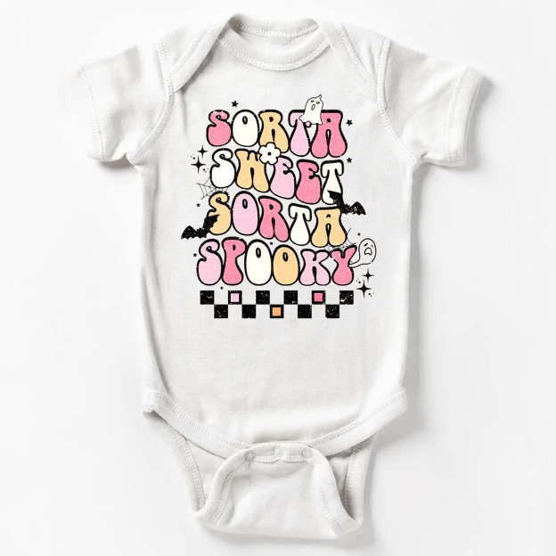Sorta Sweet Sorta Spooky Halloween Baby Bodysuit