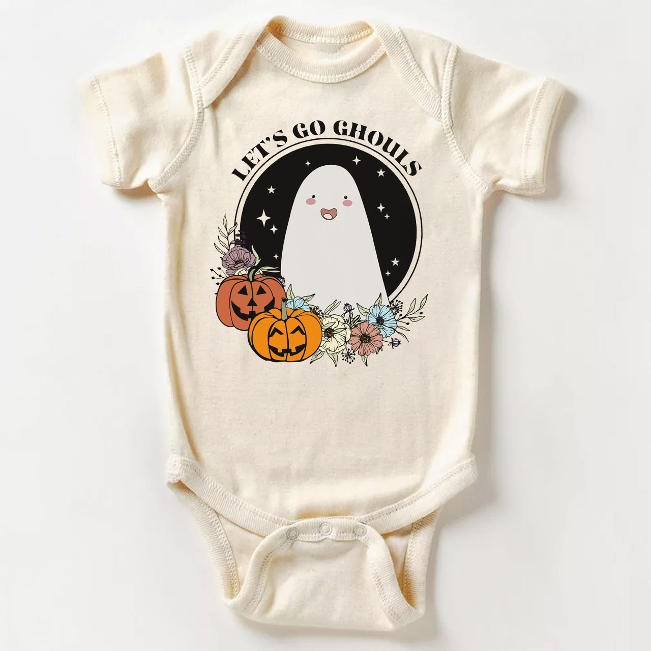 Let's Go Ghouls Halloween Baby Bodysuit