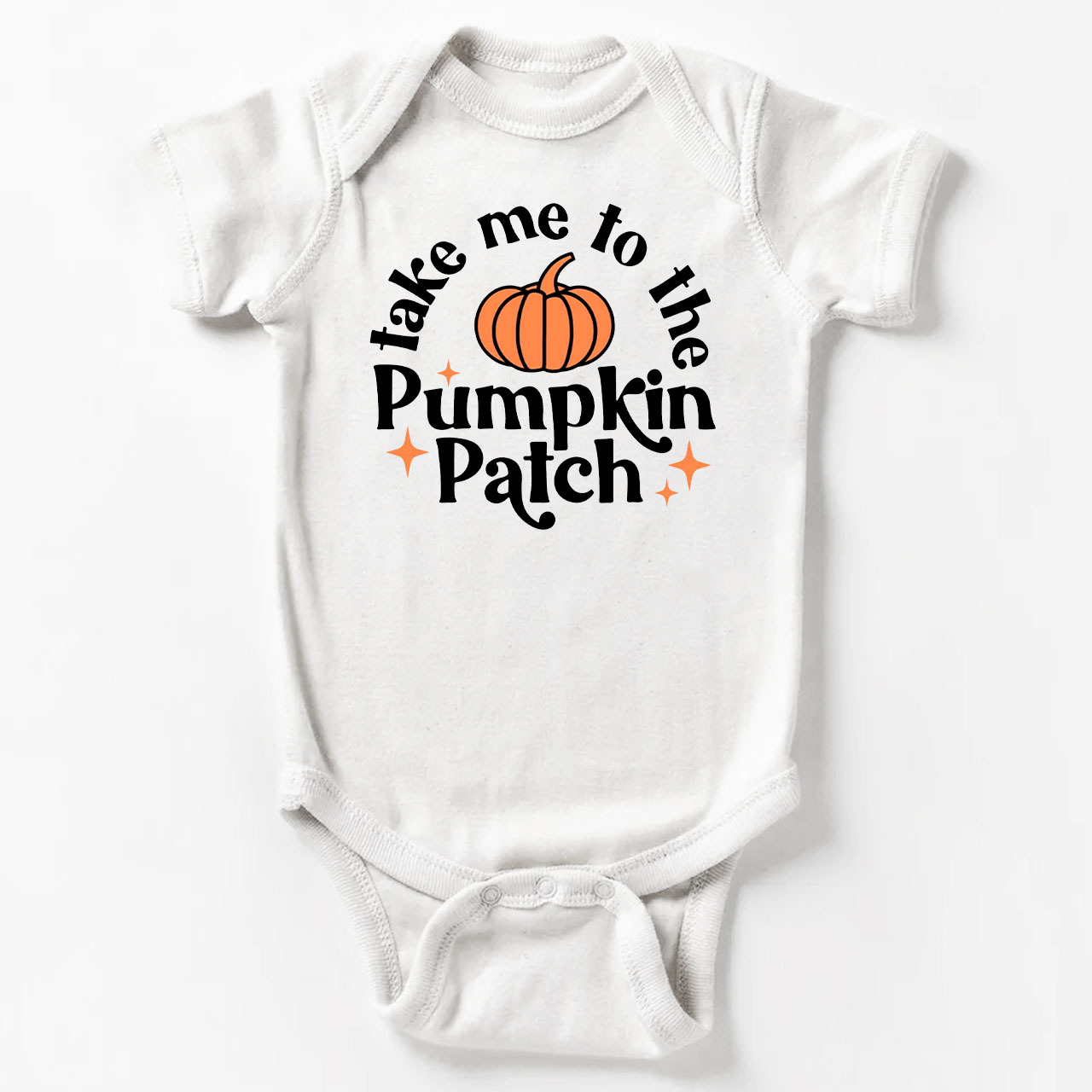 Take Me To The Pumpkin Patch Halloween Baby Bodysuit