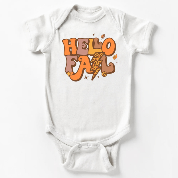 Hello Fall Cute Baby Bodysuit