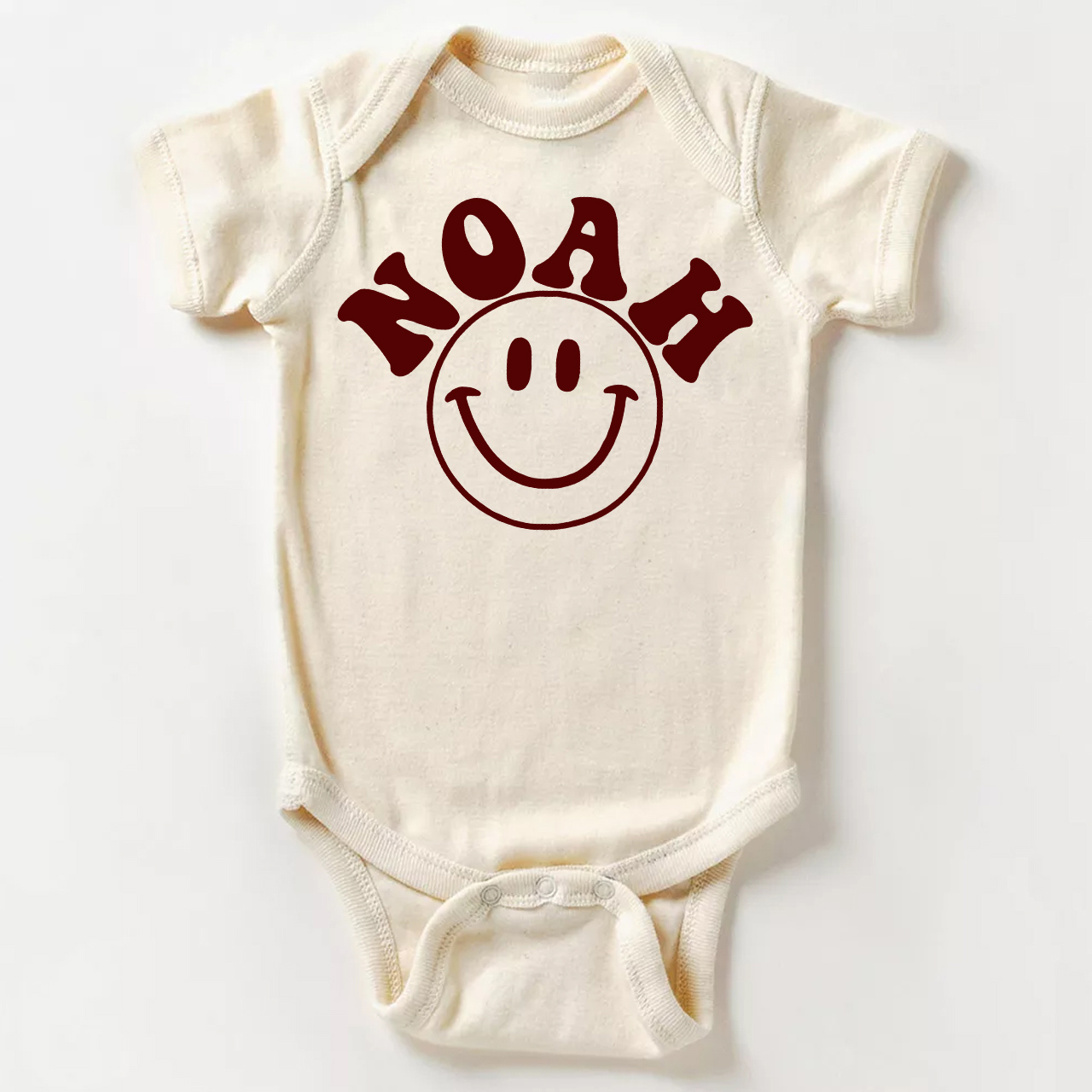 Custom Nickname Happy Bodysuit For Baby