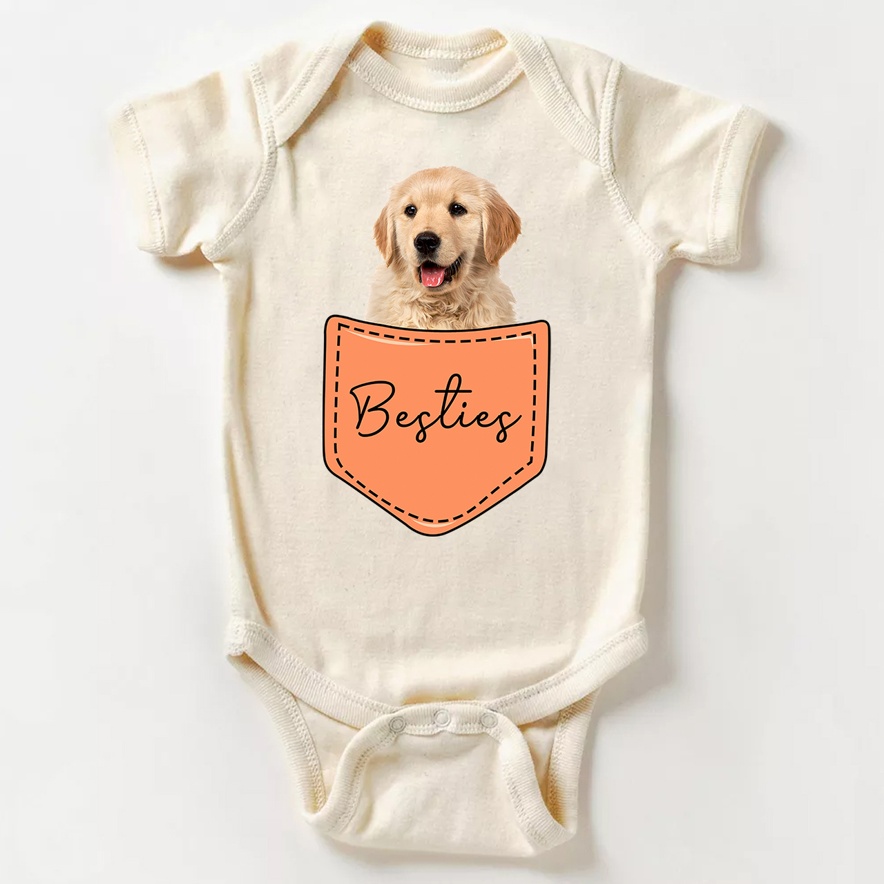 Personalized Pocket Pet Baby Bodysuit