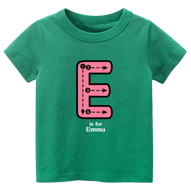 Personalized N Is For Name Tracing Alphabet Kids Shirts
