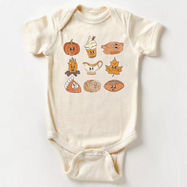 Autumn Natural Halloween Baby Bodysuit