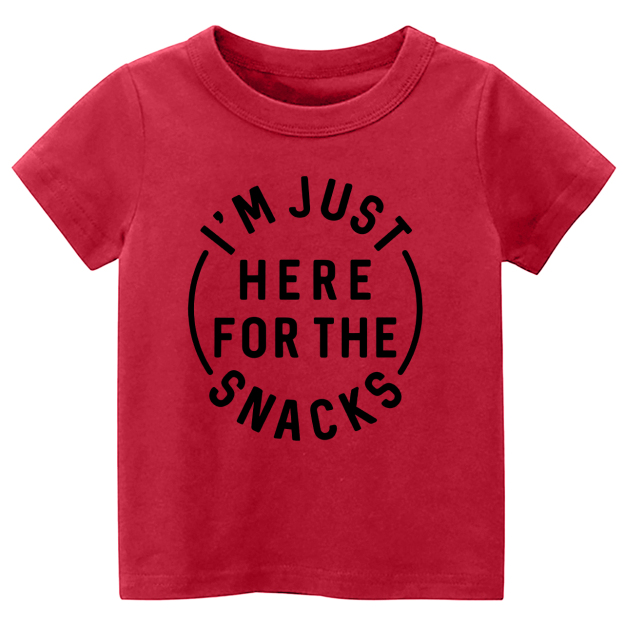 I'm Just Here For The Snacks Shirts For Kids