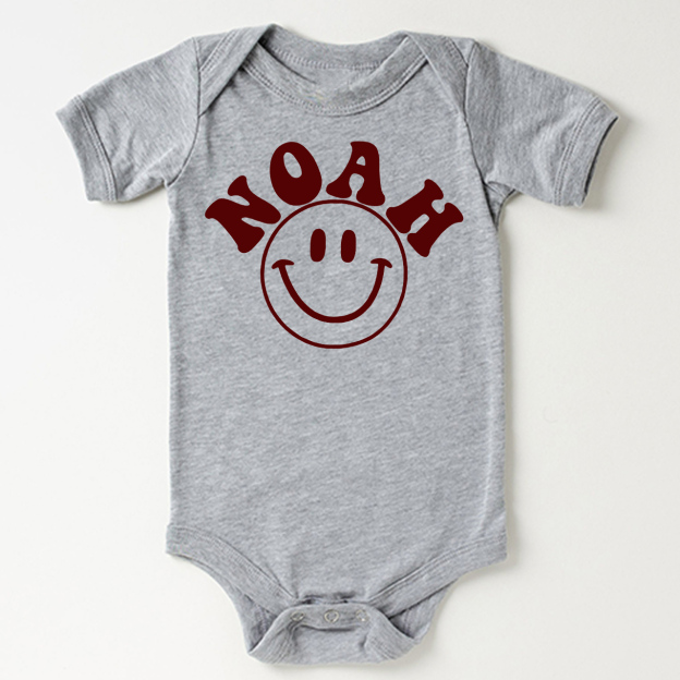 Custom Nickname Happy Bodysuit For Baby