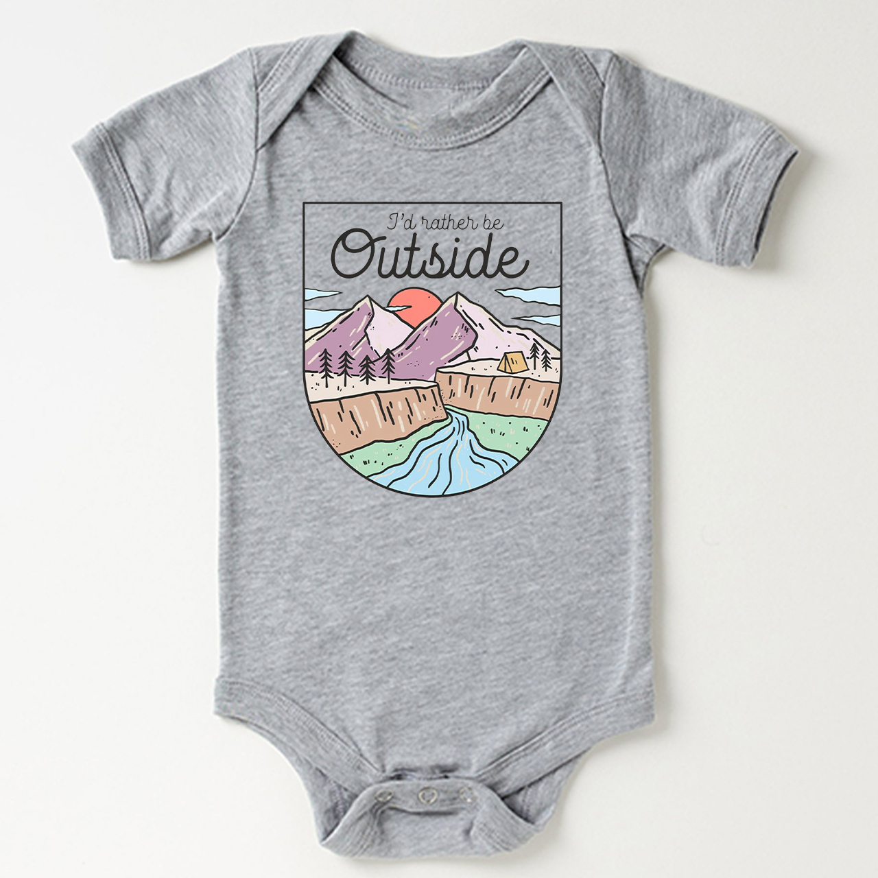 I'd Rather Be Outside Bodysuit For Baby