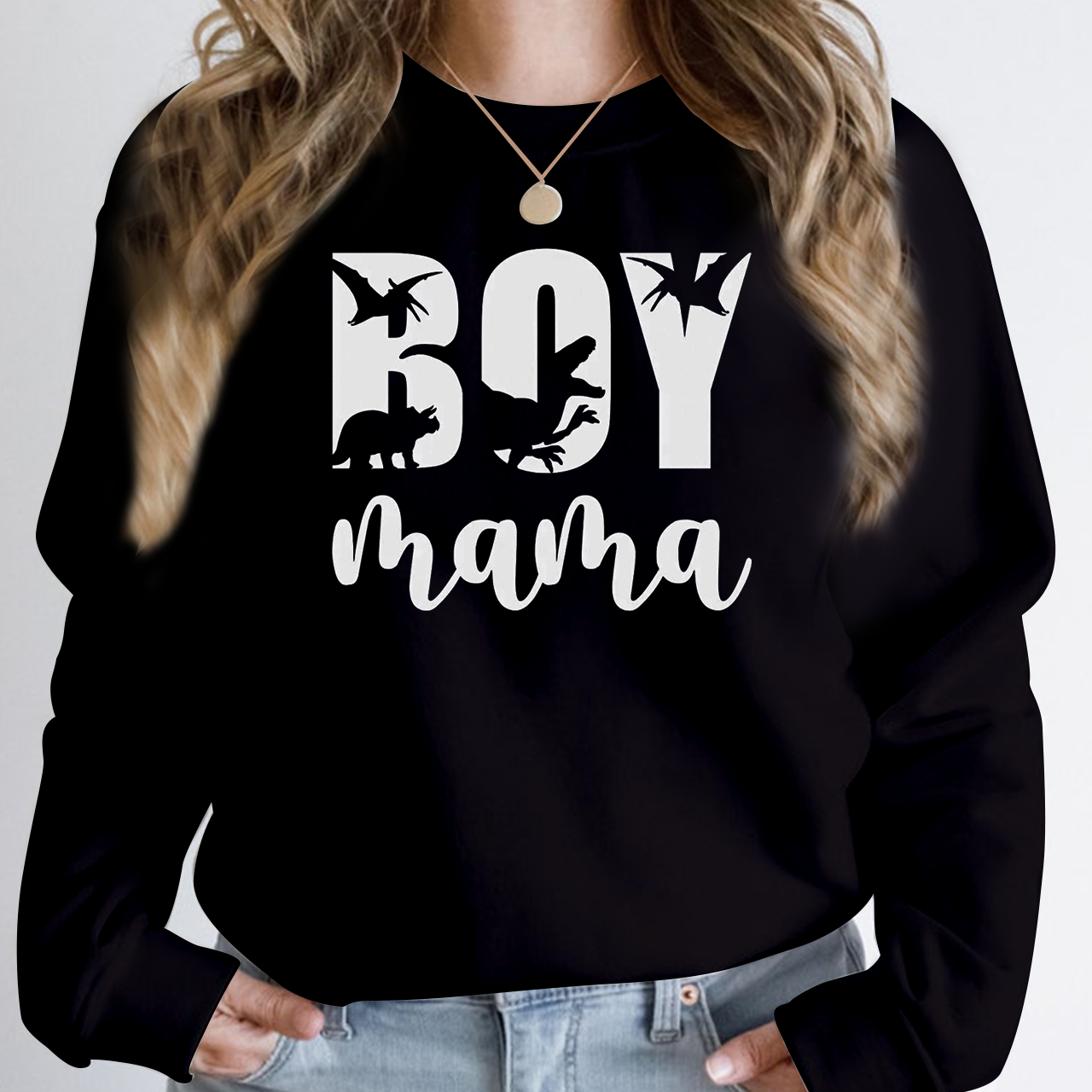 Boy Mama Dinosaur Club Sweatshirt