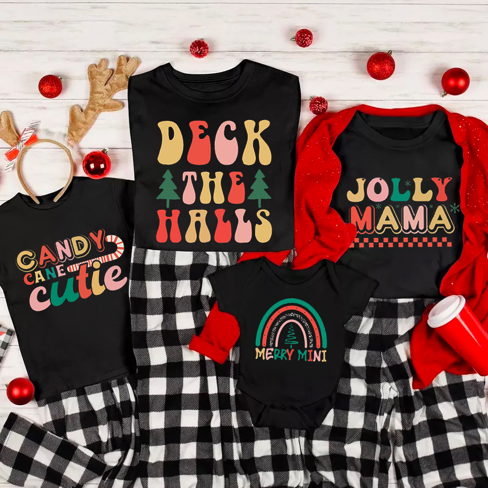Deck the Halls Christmas Family Matching Shirt