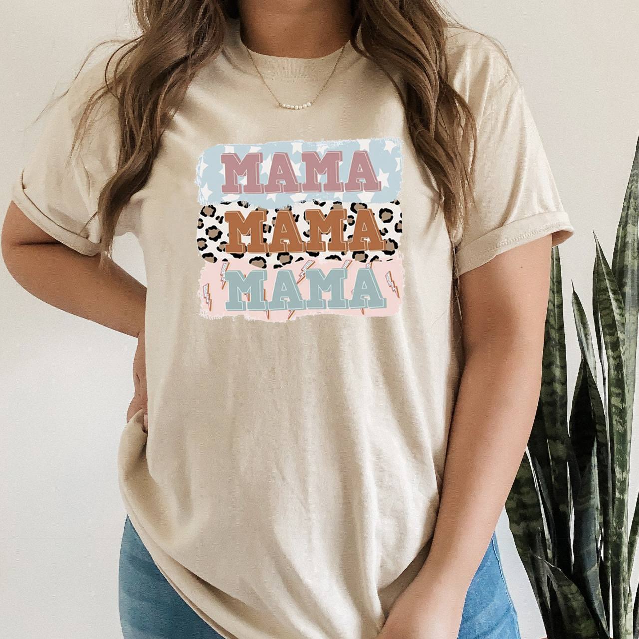 Vintage Stitching Mom Shirts