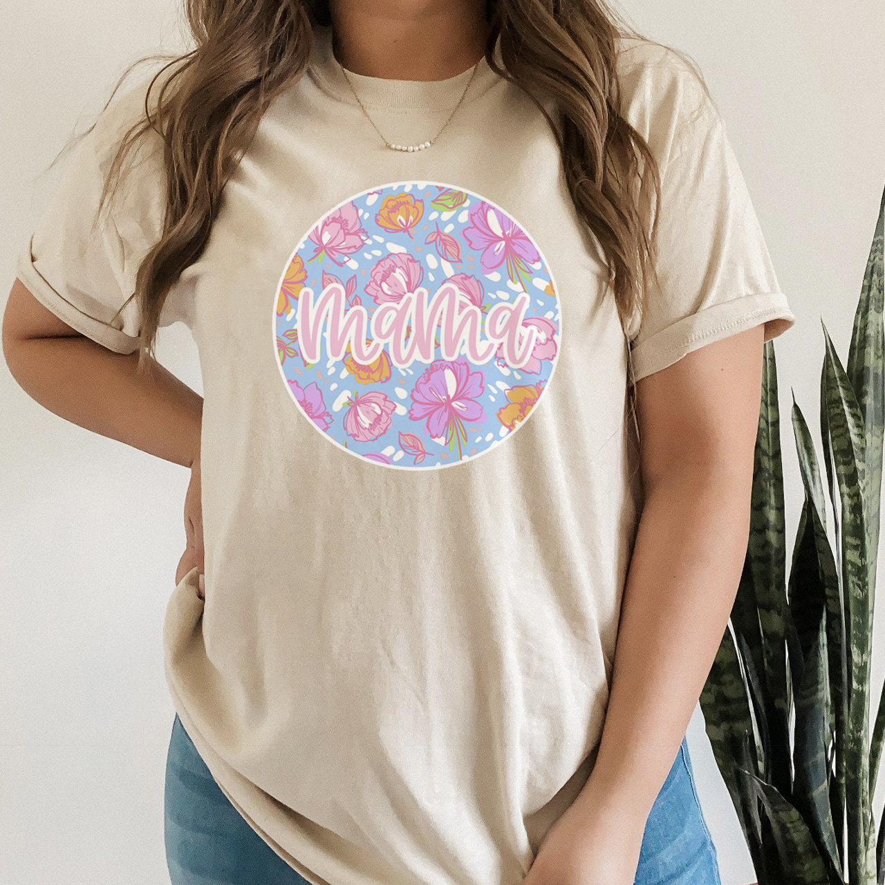 Bright Flowery Mom Shirt