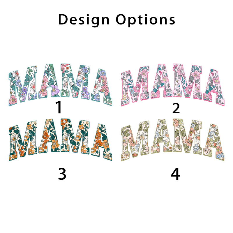 Summer Floral Mama Retro Mom Shirt