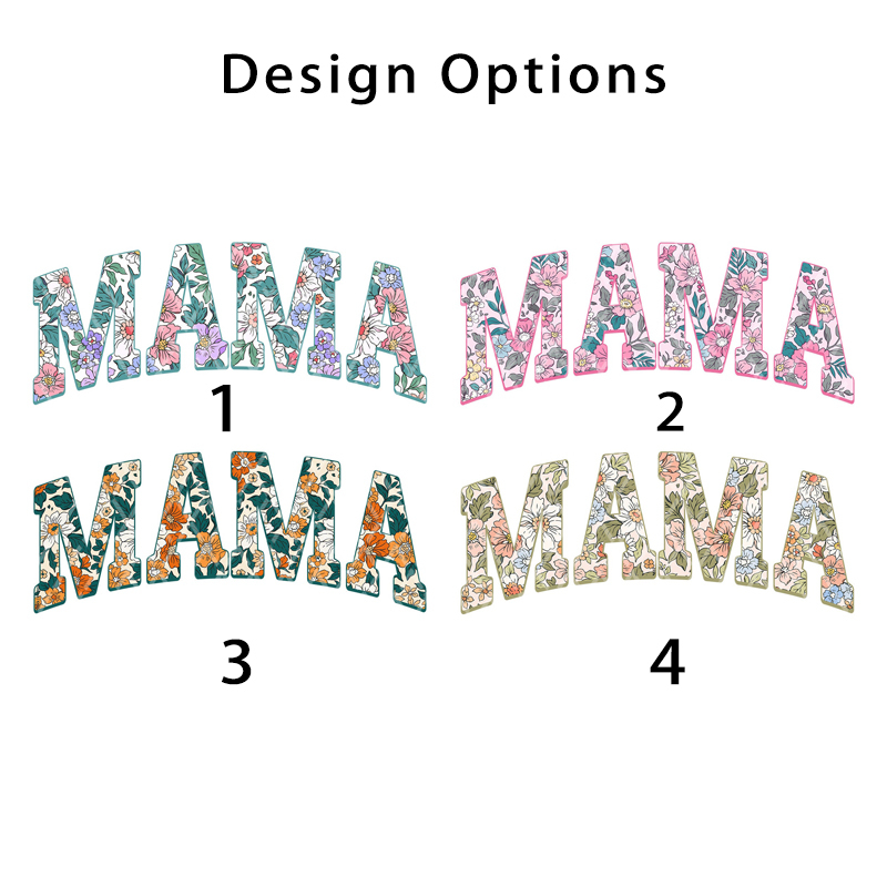 Summer Floral Mama Retro Mom Shirt