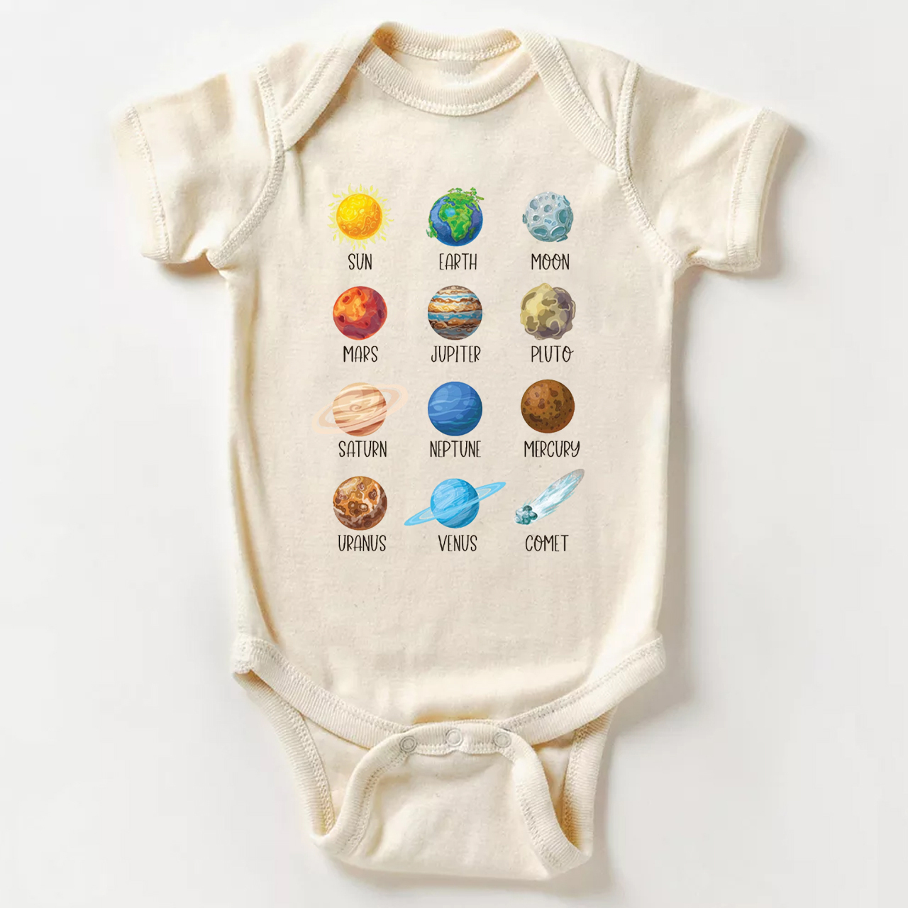 Planets Astronaut Earth Day Baby Bodysuit