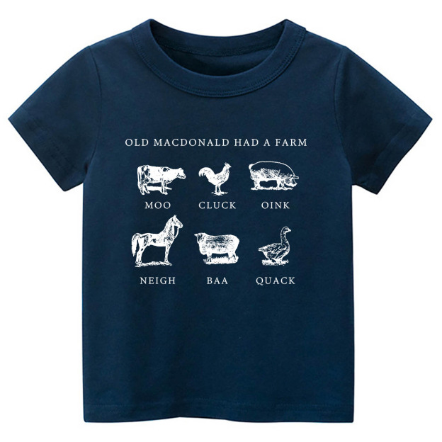 Had a Farm Kids Retro Natural T-Shirt 