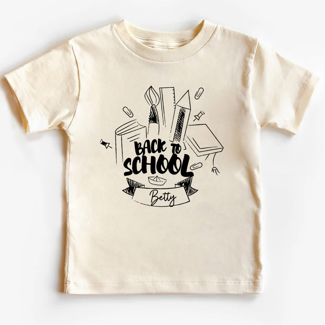 Personalized Toddler Name Back to School Shirt