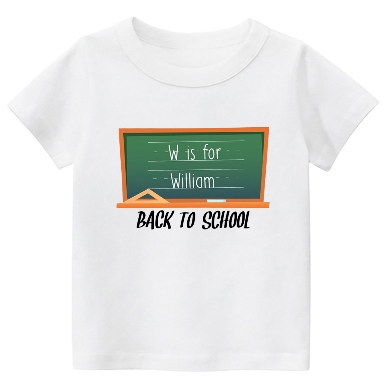 Blackboard Custom Name Back To School T-Shirts