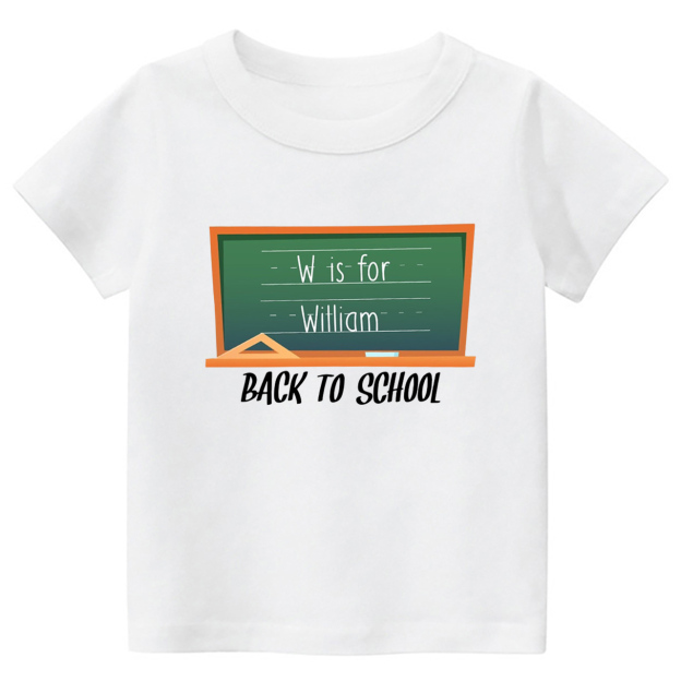 Blackboard Custom Name Back To School T-Shirts