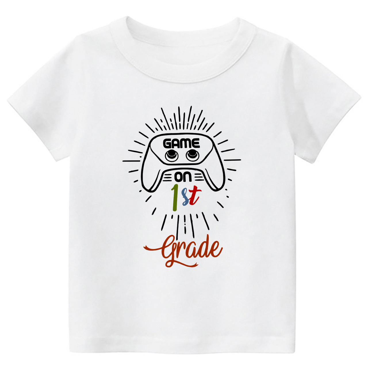  Personalized Game On 1st Grade Back To School T-shirt