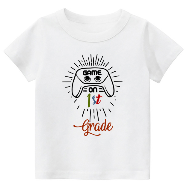 Personalized Game On 1st Grade Back To School T-shirt