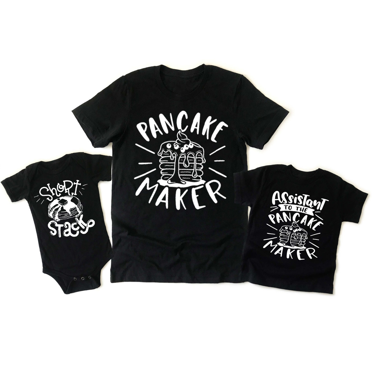 Matching Pancake Maker Family T-Shirts