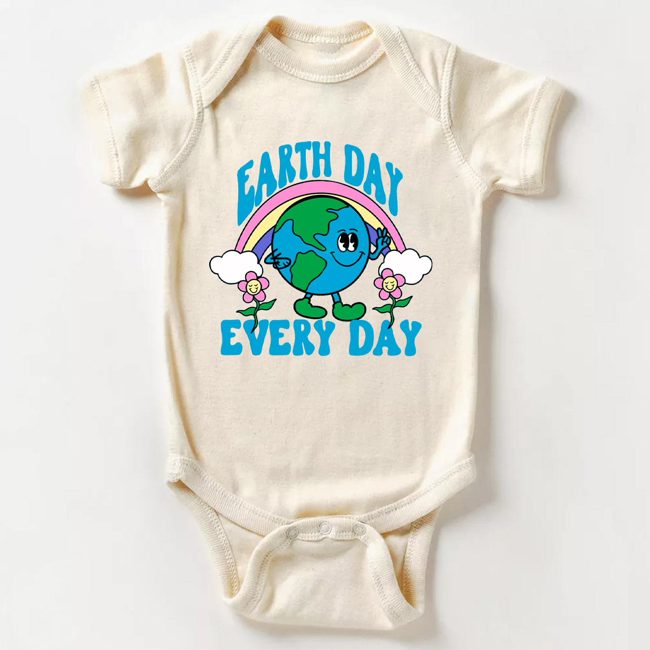 Retro Design Earth Day Every Day Bodysuit For Baby