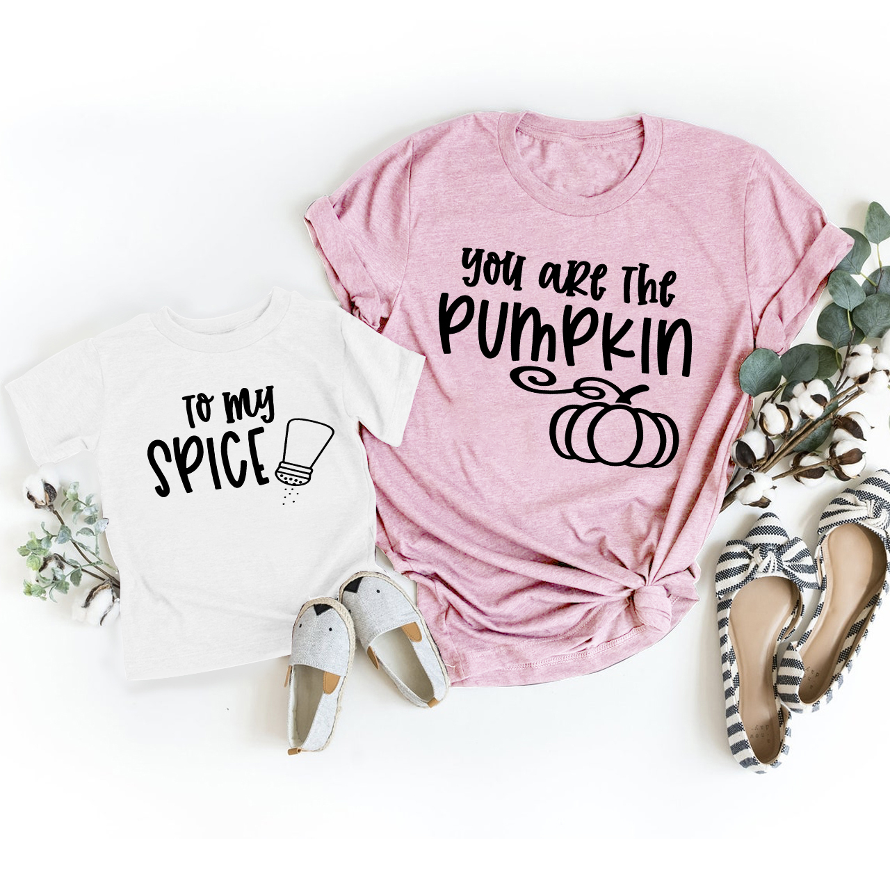 Halloween You Are The Pumpkin To My Spice Mom&Me Matching Shirt