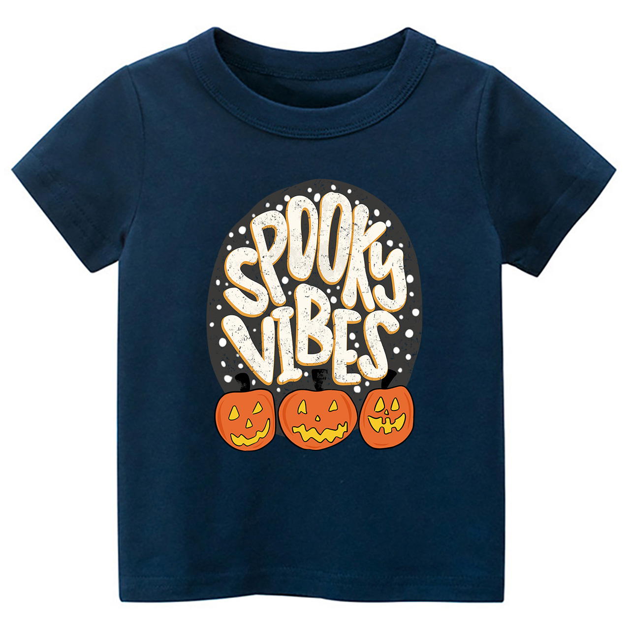Spooky Vibes Toddler Retro Halloween Shirt