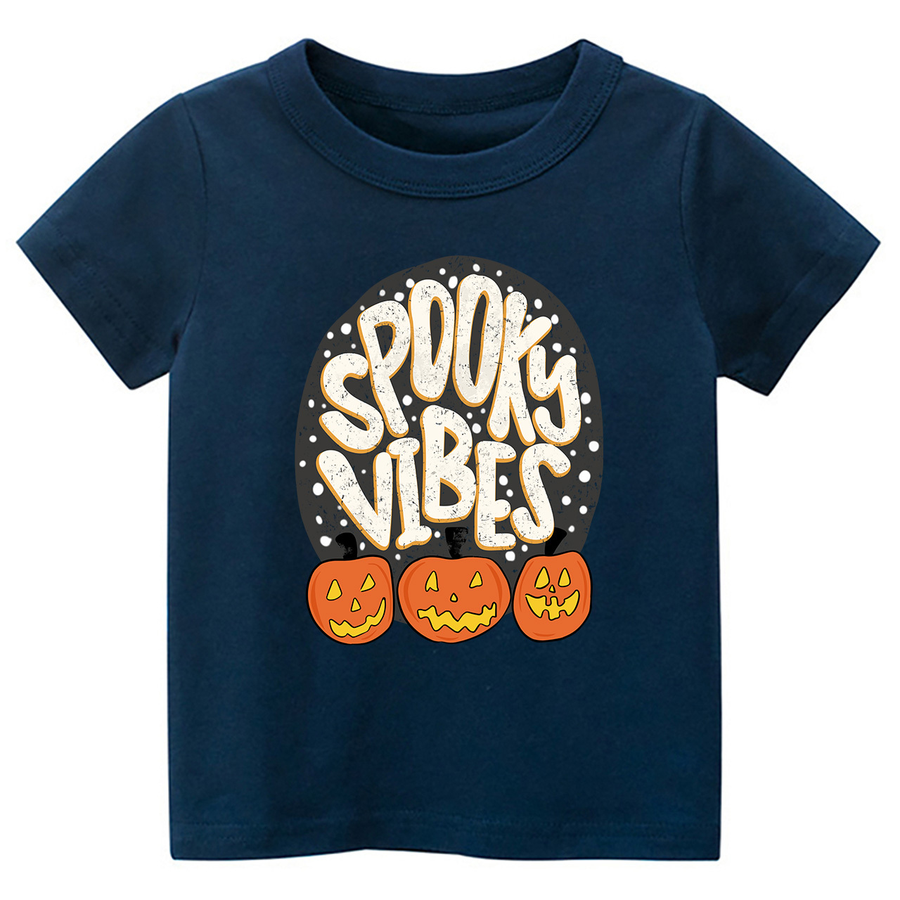 Spooky Vibes Toddler Retro Halloween Shirt