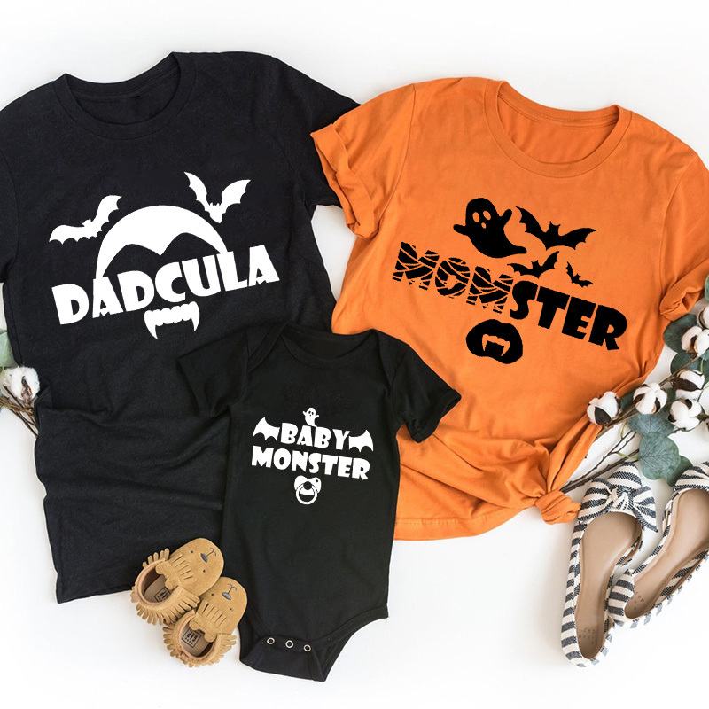 Little Monster Family Halloween Ghost Tees