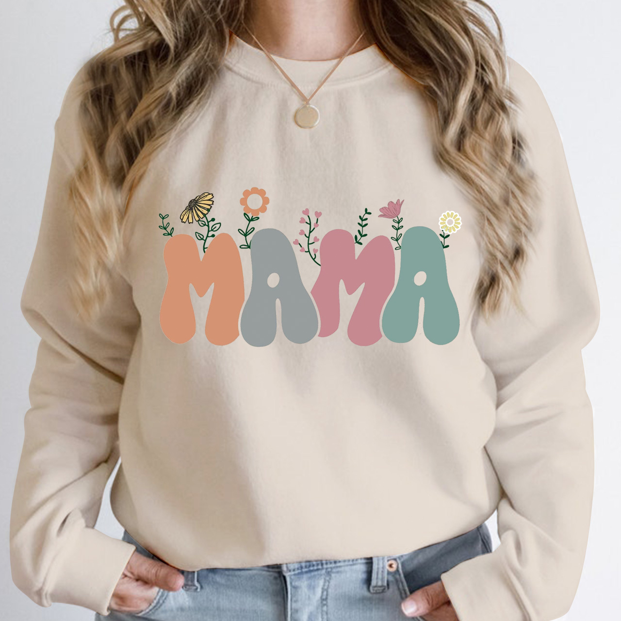 Cute Gift Florals For Mama Sweatshirt