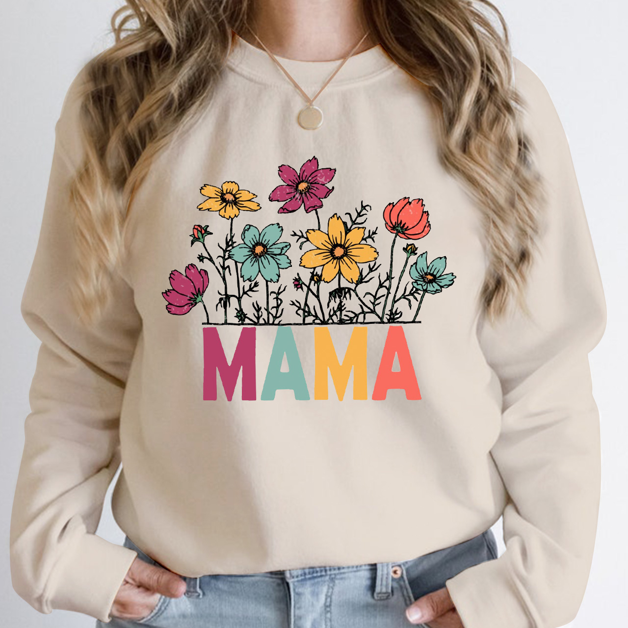 Flowers Mama Trendy Sweatshirt